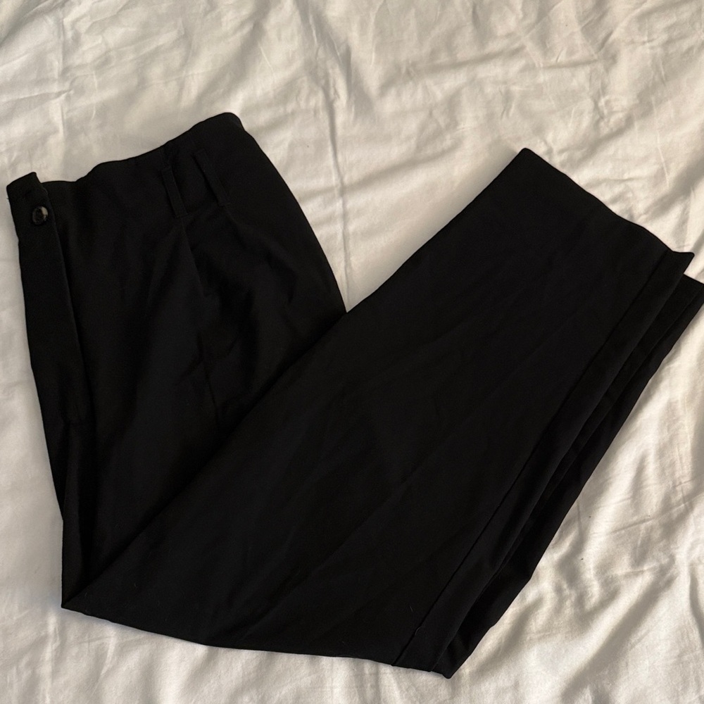 Mango Ankle Black Pants